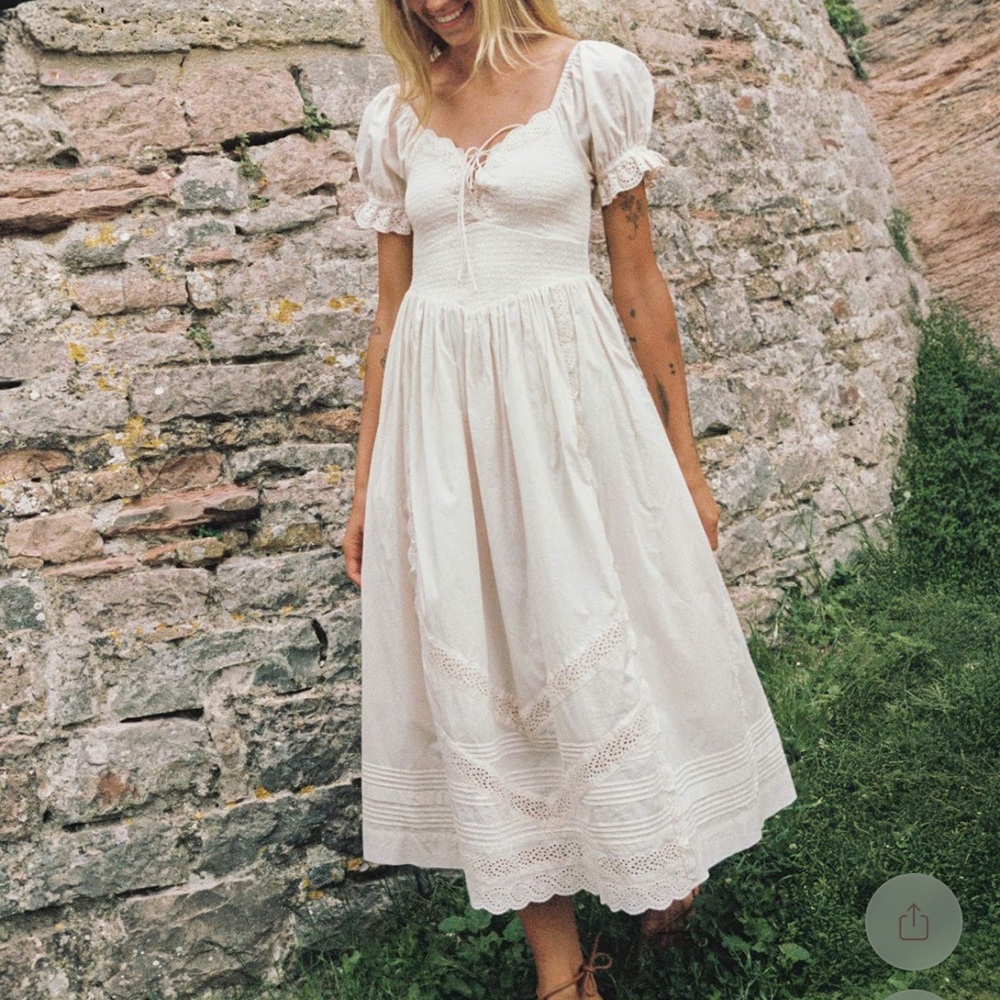 Christy Dawn Madeline Dress in Pearl